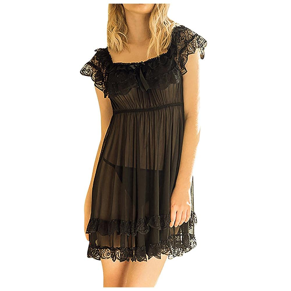 Ensembles de Lingerie Femme Femmes Sexy Dentelle Sling Lingerie Vêtements De Nuit Vêtements De Nuit Sexy S-2XL