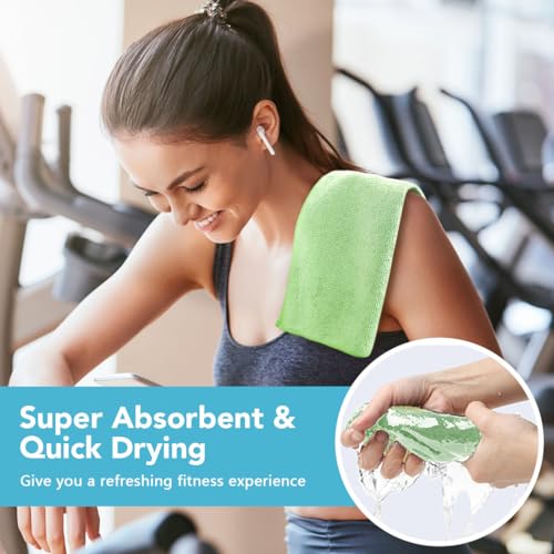 Image of Orighty Microfiber Washcloths 400 Pack, Highly Absorbent and Soft Feel Face Cloths, Multi-Purpose Wash Cloths & Hand Towels for Bathroom, Hotel, Spa, and Gym, 12x12 Inch, Multicolor