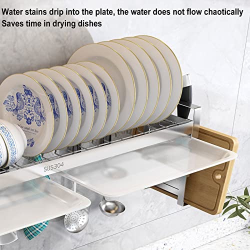 Escurreplatos de pared de 2 niveles para un secado eficiente de tu vajilla 6