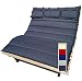 Produktbild XXL Auflage für Wellen Holzliege Polster Kissen Sitzkissen mit Kopfkissen für Waldsofa Himmelsliege Relaxliege Saunaliege (anthrazit, Standard XXL)