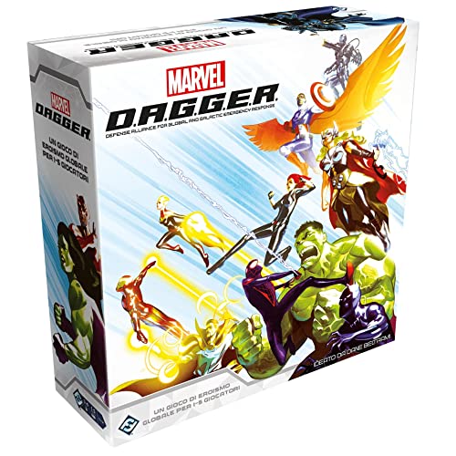 Asmodee - Marvel D.A.G.G.E.R., Gioco da Tavolo, 1-5 Giocatori, 12+ Anni, Edizione in Italiano