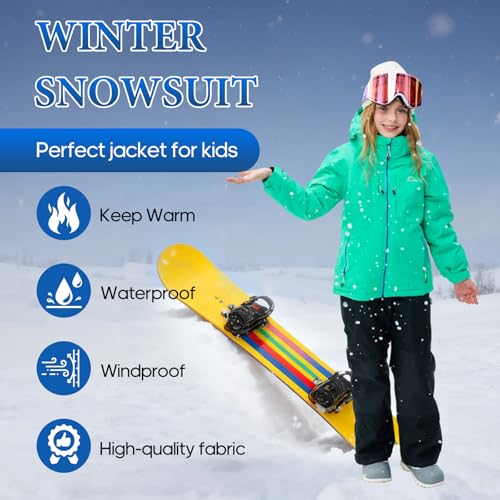 SMONTY SNOWER Traje de nieve con capucha desmontable, traje de esquí, extra caliente, traje de invierno - imagen 6