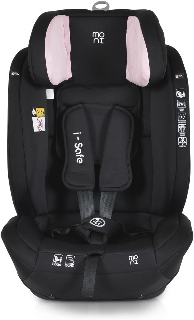 വശം view of the Moni i-Size i-Safe Car Seat showing Isofix connectors