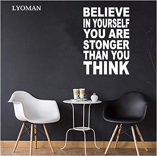 LYOMAN® Motivational Quote Wall Sticker for Gym Fitness/Self Adhesive ...