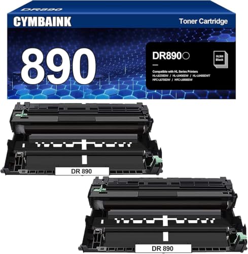 Image of 2 Pack Compatible DR890 DR-890 Drum Unit Replacement for Brother HL-L6400DW HL-L6400DWT HL-L6250DW MFC-L6900DW MFC-L6750DW M28a M28w M29a M29w