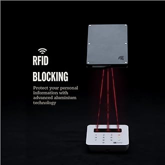 POWR Card Holder Wallet, RFID Blocking Credit Card Holder, Minimalist Wallet Credit Holders, RFID for Men, Metallic Slim