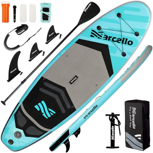 Tabla de remo, tabla de remo, tabla de surf de remo ultraligera de 10.6 x 33 x 6 pulgadas con bomba de mano, correa, kit de reparación, funda impermeable para teléfono y bolsa impermeable
