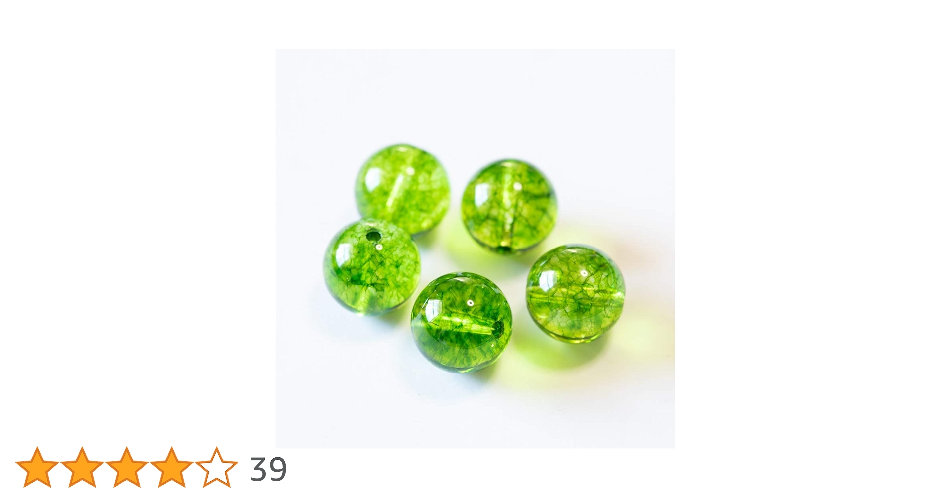 Amazon.co.jp: パールクリエイト AAA ペリドット 10mm5粒 両穴 穴あり