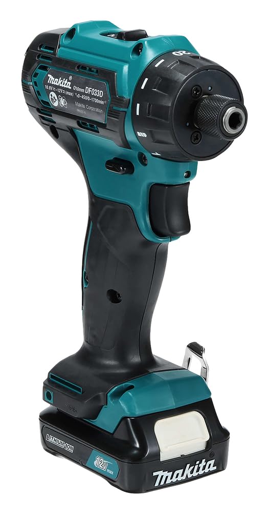 MAKITA DF033DSAE - Taladro atornillador 12v cxt 2.0ah 1/4"