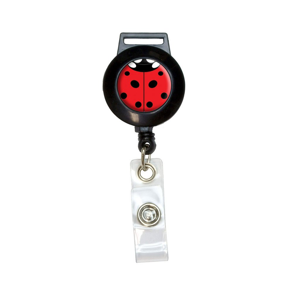 Lady Bug - Insect Ladybug Lanyard Retractable Reel Badge ID Card Holder