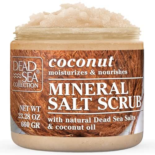Dead Sea Collection Coconut Salt Scrub – Exfoliating Body Scrub