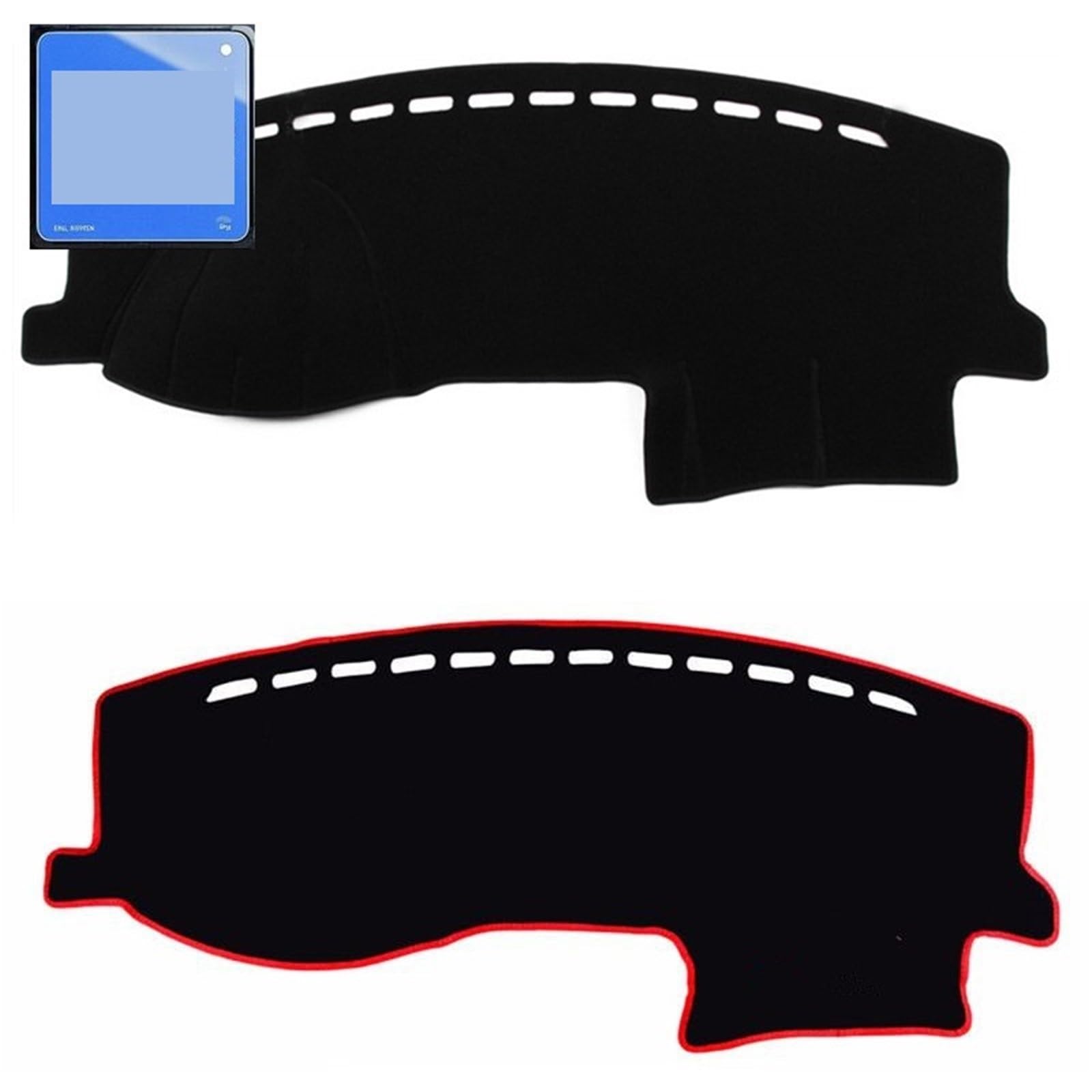 rozdzielczą samochodu Pasuje do Fabia 2007-2014 Access Car Dashboard Cover Mat Pad Dash Sunshade Protect Carpet Rug | Left Hand Drive,Black Edge