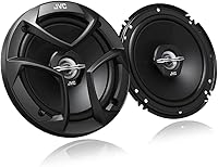 JVC CS-J620 6.5" 2-Way Coaxial Car Speakers - 300W Peak Power, Mica Cone Woofer, PEI Tweeter, Easy Install Pair