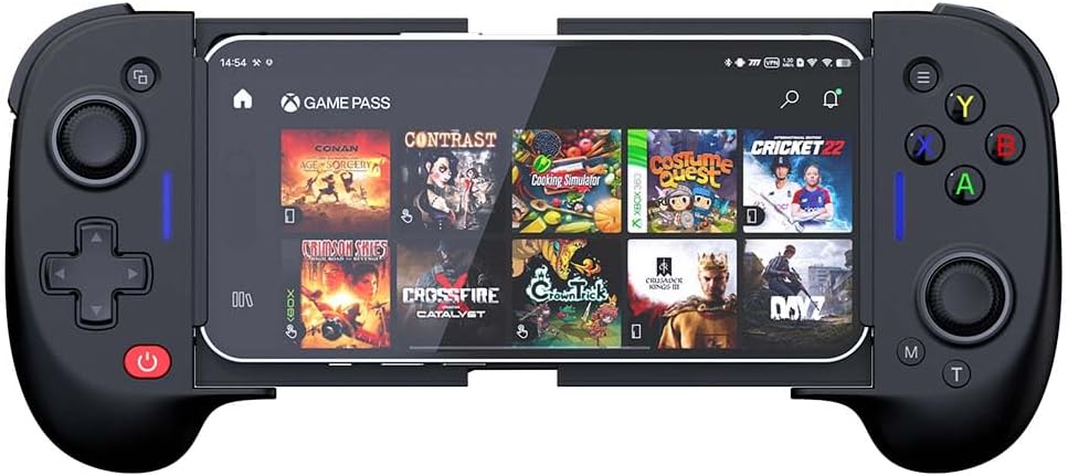 ShanWan Mobile Game Controller for iphone with Upgrade Design PHONE CASE Support Phone Game Controller - PS Remote Play, Xbox Cloud, Steam Link, GeForce NOW, MFi Apple Arcade Games-Long Battery Life