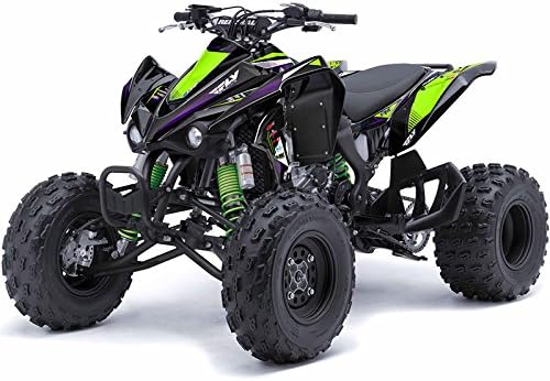 2003-2006 KFX 50 SURGE Black Senge Graphics Kit Compatible with Kawasaki
