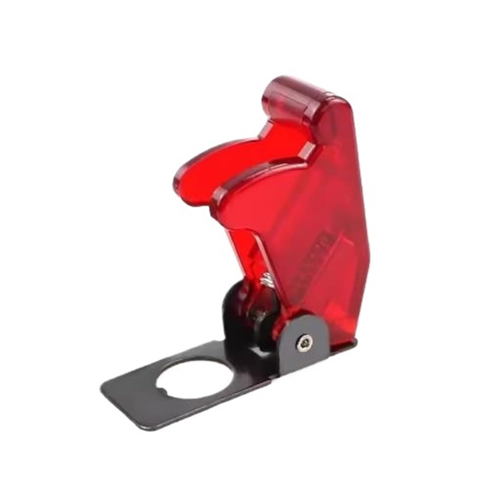 Interruptor de palanca LED ASW-07D de 12V 20A con tapa roja para coche