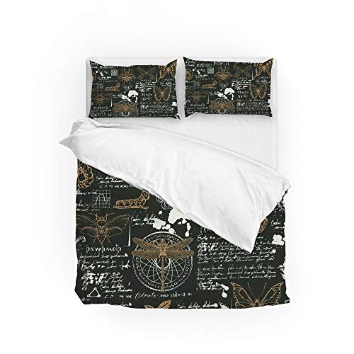 Parure de lit tissu 100 % polyester Queen Size avec 2 taies d'oreiller - 2