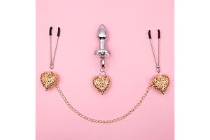 Delectable Delicacy: Non-Piercing Nipple Rings with Pendant Charm