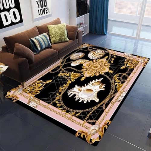 Impression 3D tapis géométrique haut de gamme rétro 120x160cm