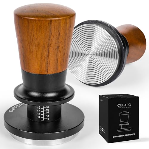 CUBARO 53.3mm Espresso Tamper with Walnut Handle
