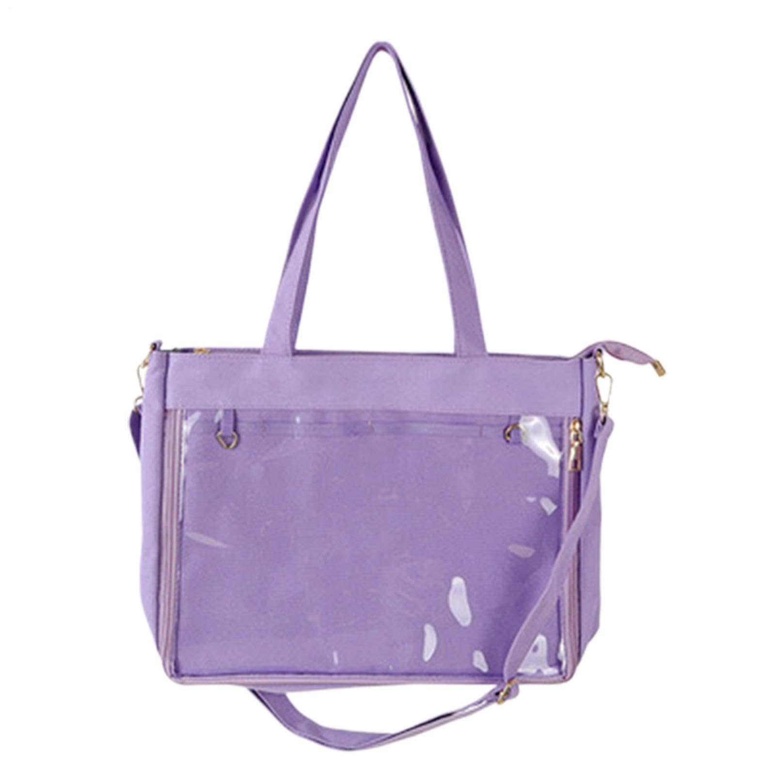 Ita Bag, torba do przechowywania z przezroczystym okienkiem, przezroczysta torba do majsterkowania, dla kobiet, dziewcząt, nastolatków, dorosłych, na zewnątrz, w podróży, do szkoły, na czas wolny, na