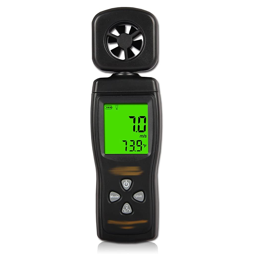 Anemometer LCD Digital Anemometer with Backlight for Wind Speed and Temperature Measurement