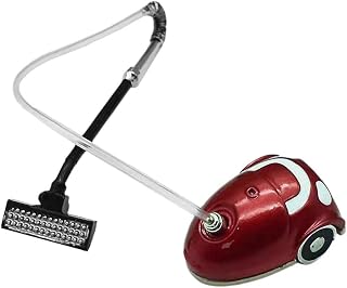 Gazechimp Mini Dolls House Vacuum Cleaner Dollhouse Accessory Decor 1:12, red
