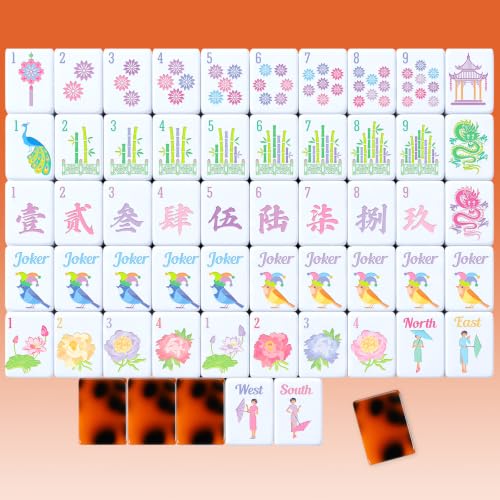 Juego de fichas Mahjong Americano 160 piezas