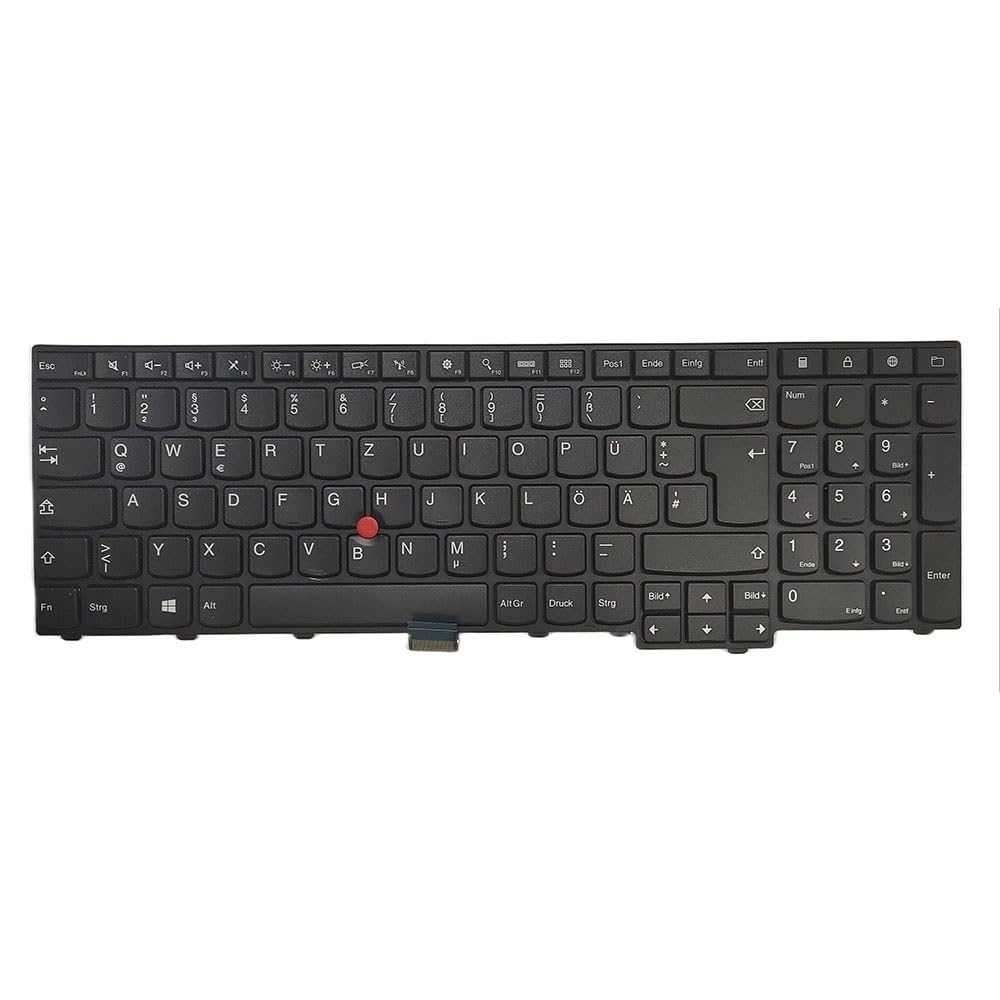 Clavier noir de rechange Thinkpad E531 T540P conception Allemagne haute durabilité