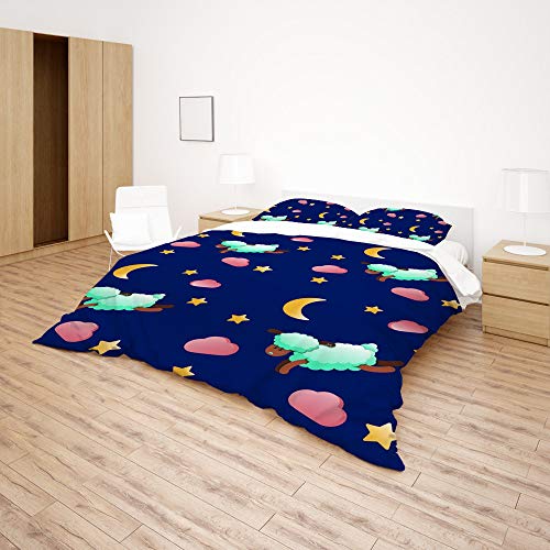 Parure de lit en polyester pour lit simple CHEHONG