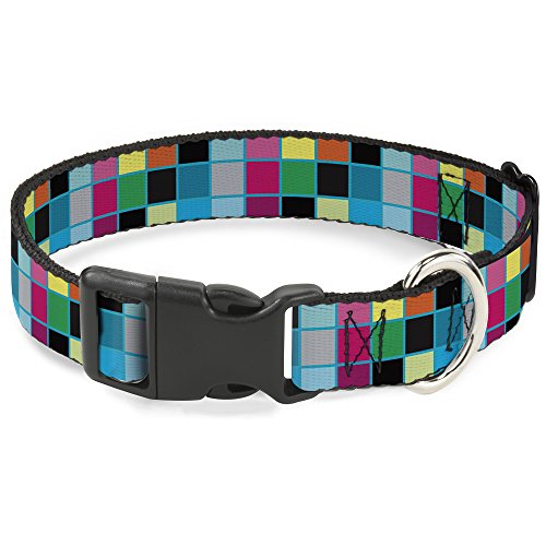 Collier Buckle Down grand chien réglable 15-66 cm - Édition Bright Pastel