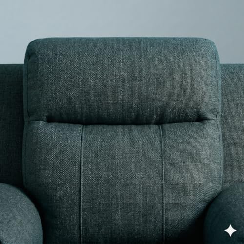 Image of Amazon Brand - Solimo Elira | Single Seater Sofa Recliner | Manual Recliner (Velvet Teal)