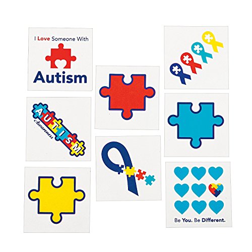 AUTISM AWARENESS TATTOOS - Apparel Accessories - 72 Pieces