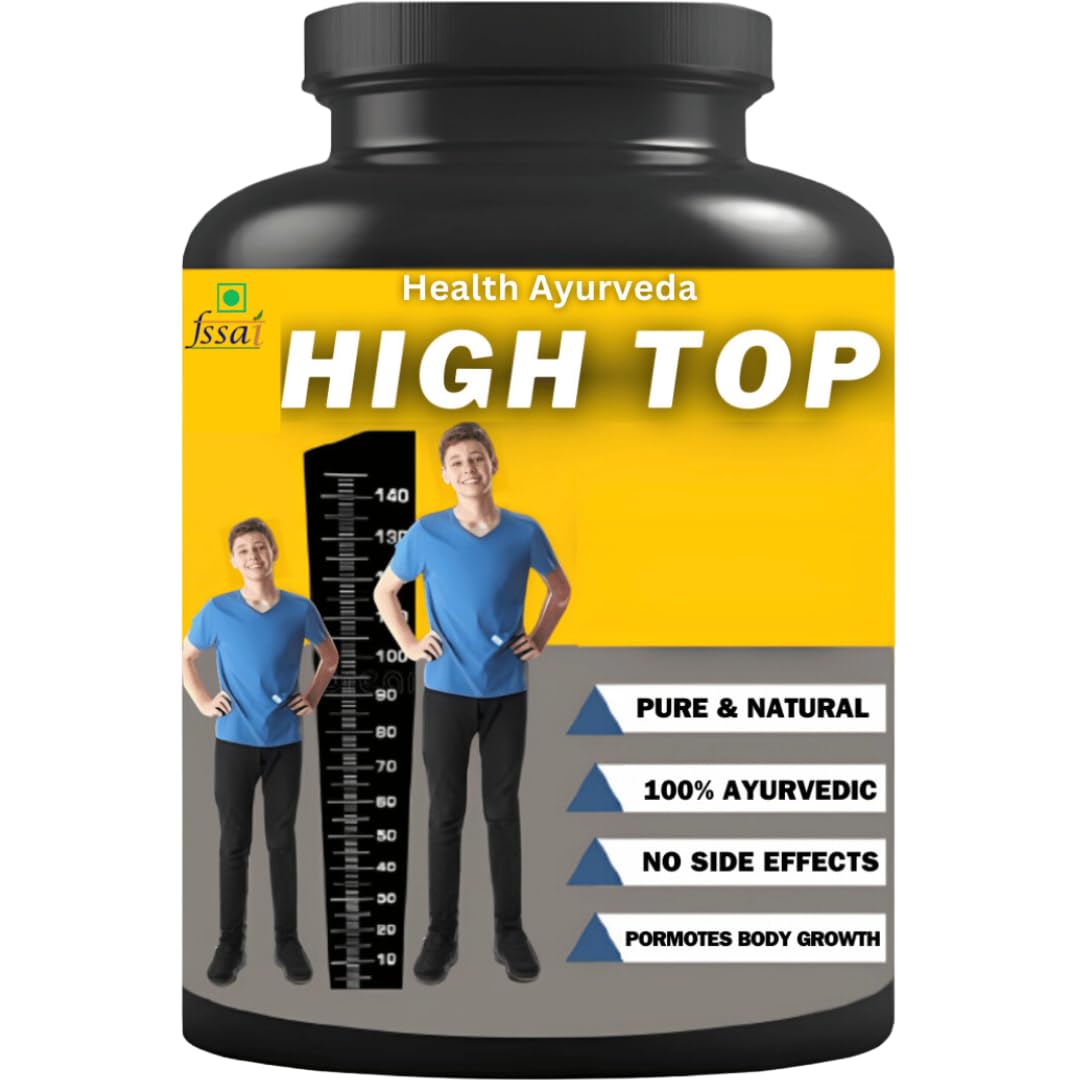 Health Ayurveda | Hight Top | Help to Increase Height | Body Strength Energy | Increase Stamina | Capsule | 30 No | Pack of 1 (B0BGXDR79G) Amazon Price History, Amazon Price Tracker