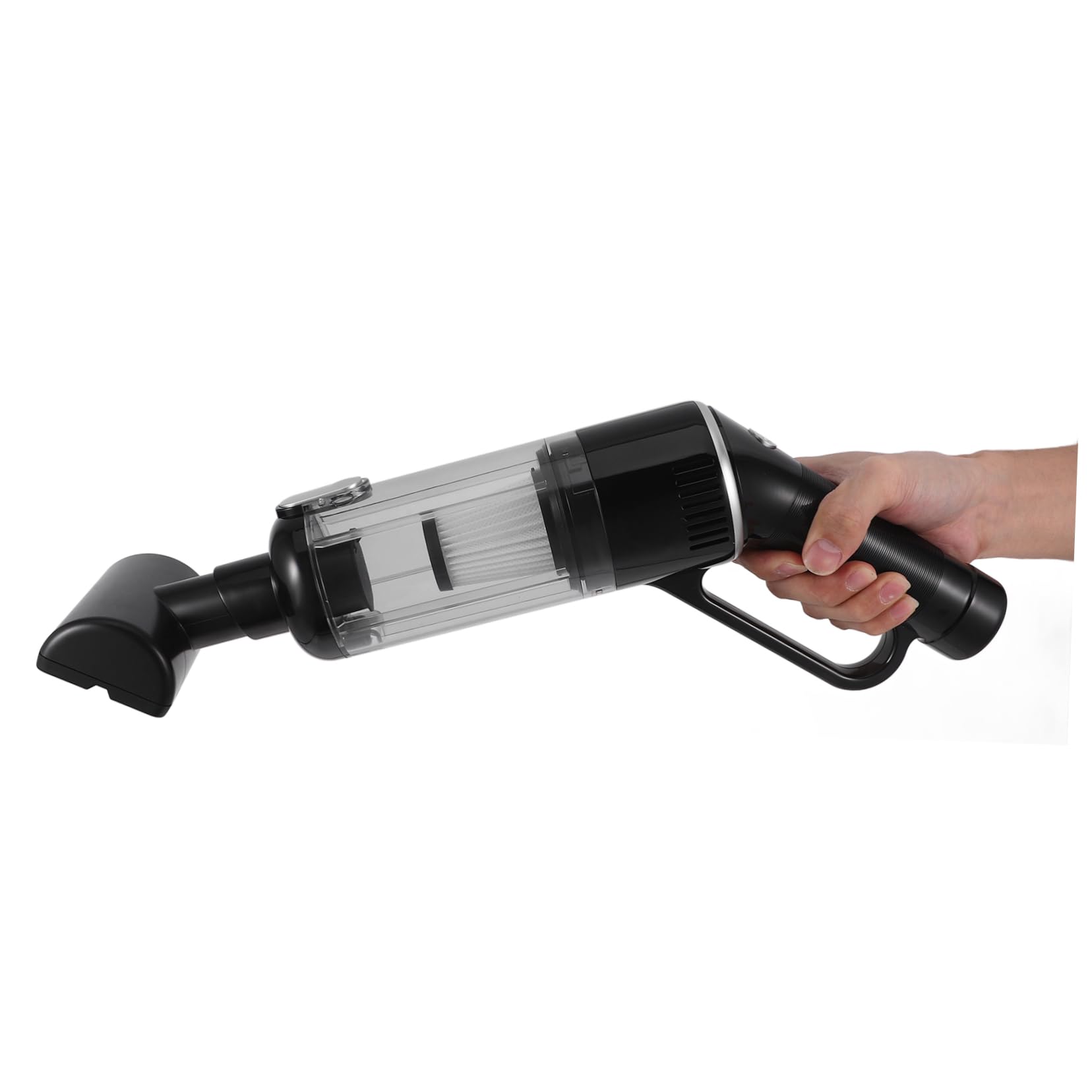 Cabilock Aspiradora de Mano Recargable 6000mah Negra de Plástico para Coche | Potencia de Succión, Uso en Oficina y Vehículo, Carga USB y Formato Portátil