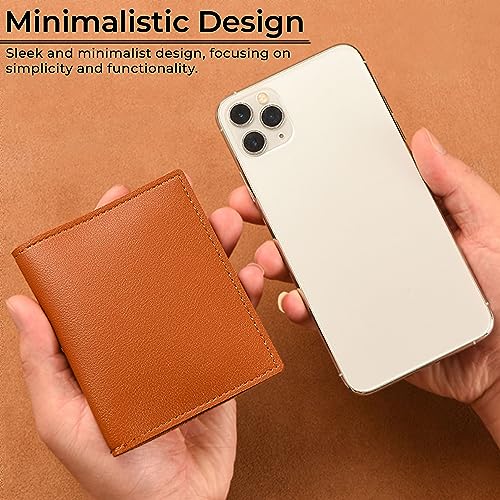 Image of Kraptick Card Holder for Men and Women - Elegant and Versatile Card Organizer, Credit Cardholder, Card Case, Card Pouch (Brown)