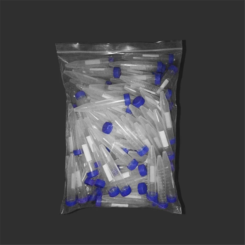 Équipements et fournitures de laboratoire Tubes à centrifuger de 10 ml avec échelle, accessoires laboratoire, tube fond conique bleu, 100 pièces/sac
