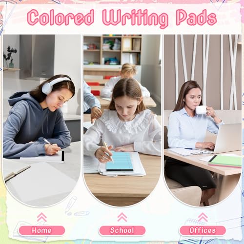 6 Pack Legal Pads Notepad 5 x 8 Inch Note Pads with 30 Sheets Narrow Ruled Lined Scratch Memo Writing Pads for School Office Work Business image 6