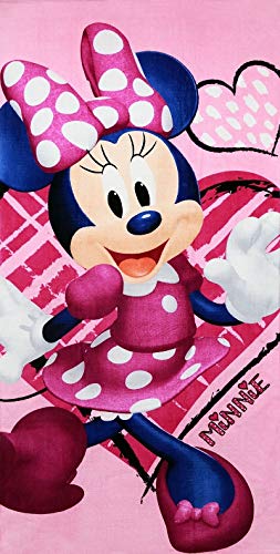 SETINO MIN-H-TOWEL-112 - Toalla de playa (70 x 140 cm), diseño de Minnie Mouse