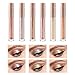 COOSA 6 Colors Glitter Liquid Eyeshadow Metallic Shimmer Eyeliners Waterproof Lasting Sparkling Colorful Eyeliner Eye Shadow
