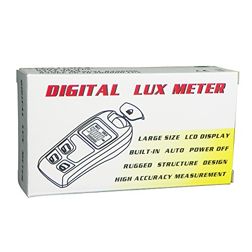 Leaton Digital Luxmeter/Digital Illuminance Light Meter Lux Meter With Lcd Display(Range: 0.1~200,000 Lux Luxmeter, 0.01~20,000Fc) #TOP5