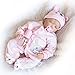 Baby Reborn Doll 22 Pouces 52cm Tissu en Silicone Souple Corps Garçon Fille Jouet pour Enfants À partir de 3 Ans Anniversaire et Noël Bébé Poupées