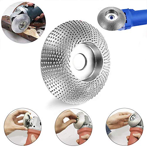 Woodworking Grinder Shaping Disc,5/8 inch Bore Wood Tungsten Carbide Grinding Wheel Carving Sanding