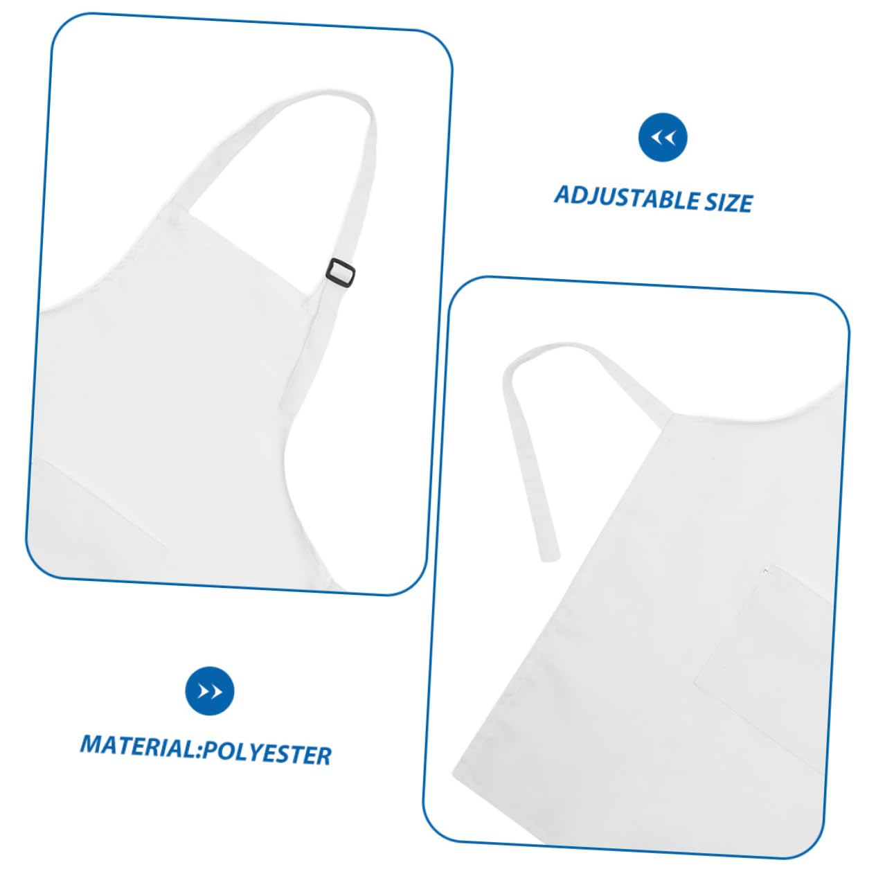 Delantal de Pintura para Niños, Poliéster Blanco, Ajustable y Reutilizable, Ligero y Cómodo, Adecuado para Manualidades y Dibujo