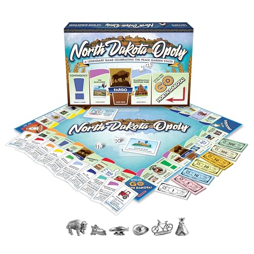 Late for the Sky North Dakota-Opoly juego de mesa familiar miniatura 2