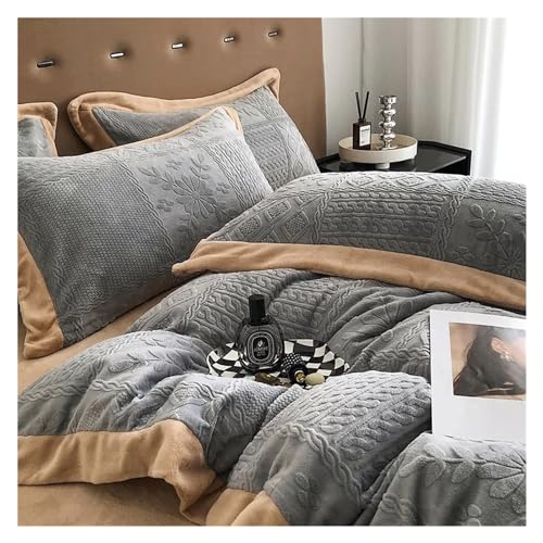Grey Hiver couverture velours doux Arle lit canapé jeté de canapé - 2