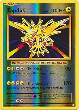Pokemon - Zapdos 42/108 - XY Evolutions - Reverse Holo