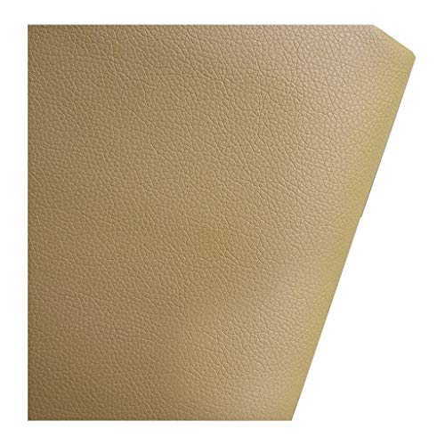 Cuir synthétique litchi jaune clair 1.4x10m pour couture et canapé