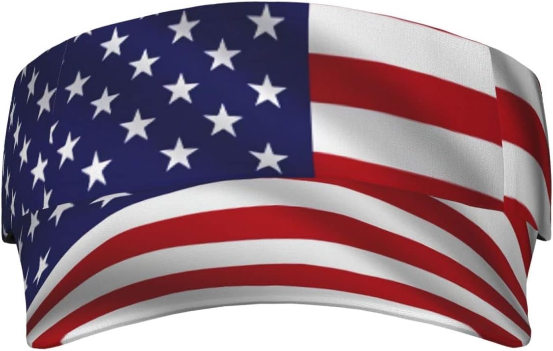 Cute Funny Flag Hat Women Men Adjustable Flag Sport Sun Visor Hat Summer Fashion Sun Cap Beach Flag Hat