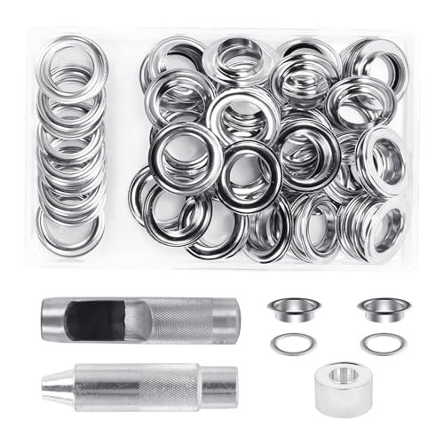 Œillets de 20 mm argentés pour personnaliser vos ceintures et créations